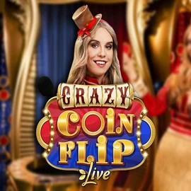 Crazy Coin Flip by Evolution, showcased at hugocasinos-es.com – game logo