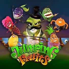 Jumping Fruits slot icon by Wazdan, available at Hugo Casino