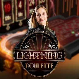 Lightning Roulette game by Evolution – logo hosted on Hugo Casino